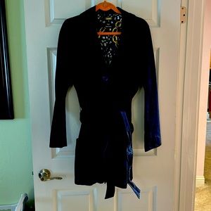 Designer, Dennis Basso, suede jacket